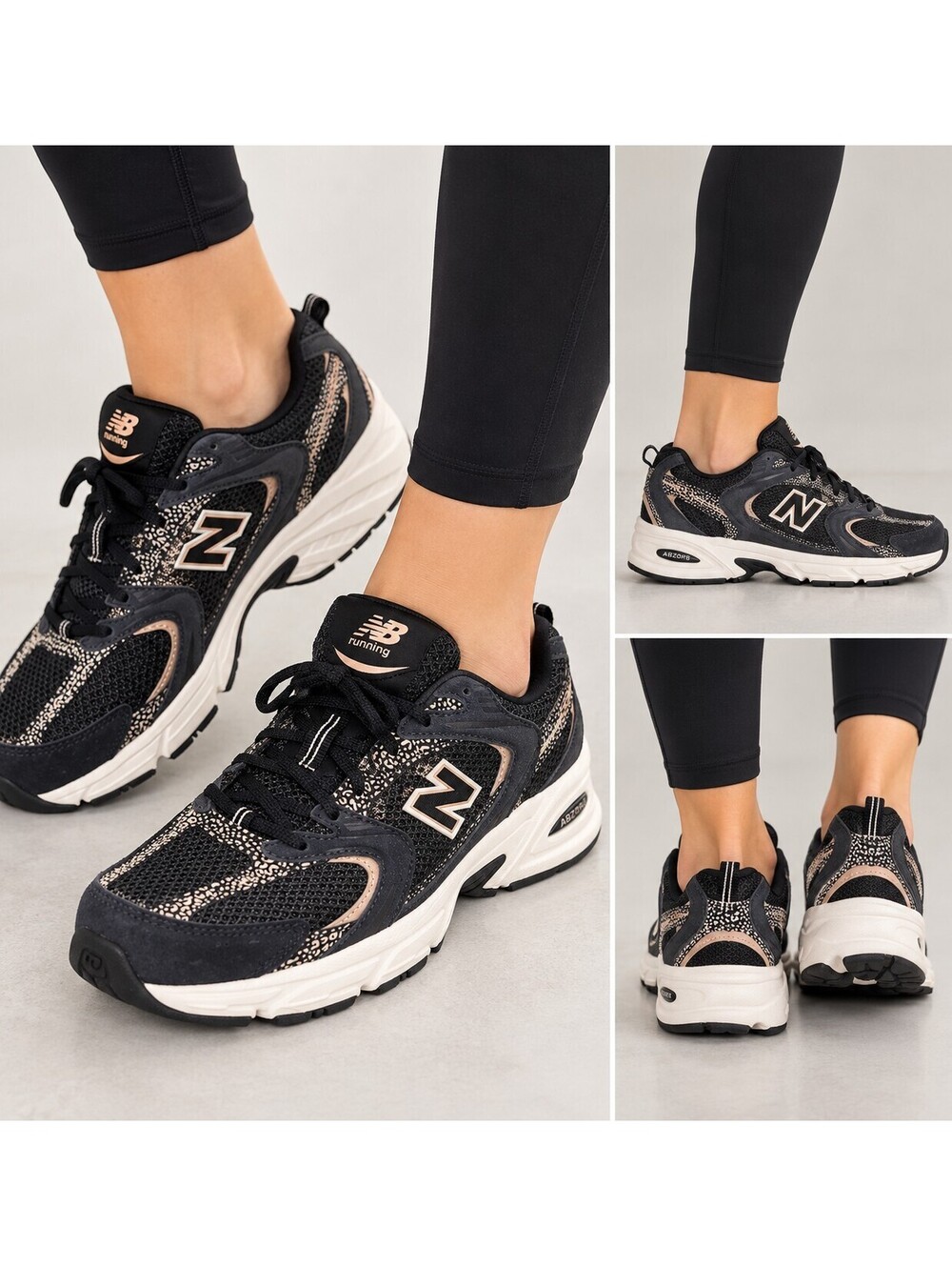 New Balance 530 U530CRB Black Flat Taupe Sneakers Men’s 7.5 Women’s 9 w/ Box